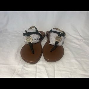 Michael Kors Black & Gold Sandals